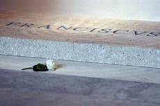 Pope Francis’ tomb seen for first time in images released by Vatican