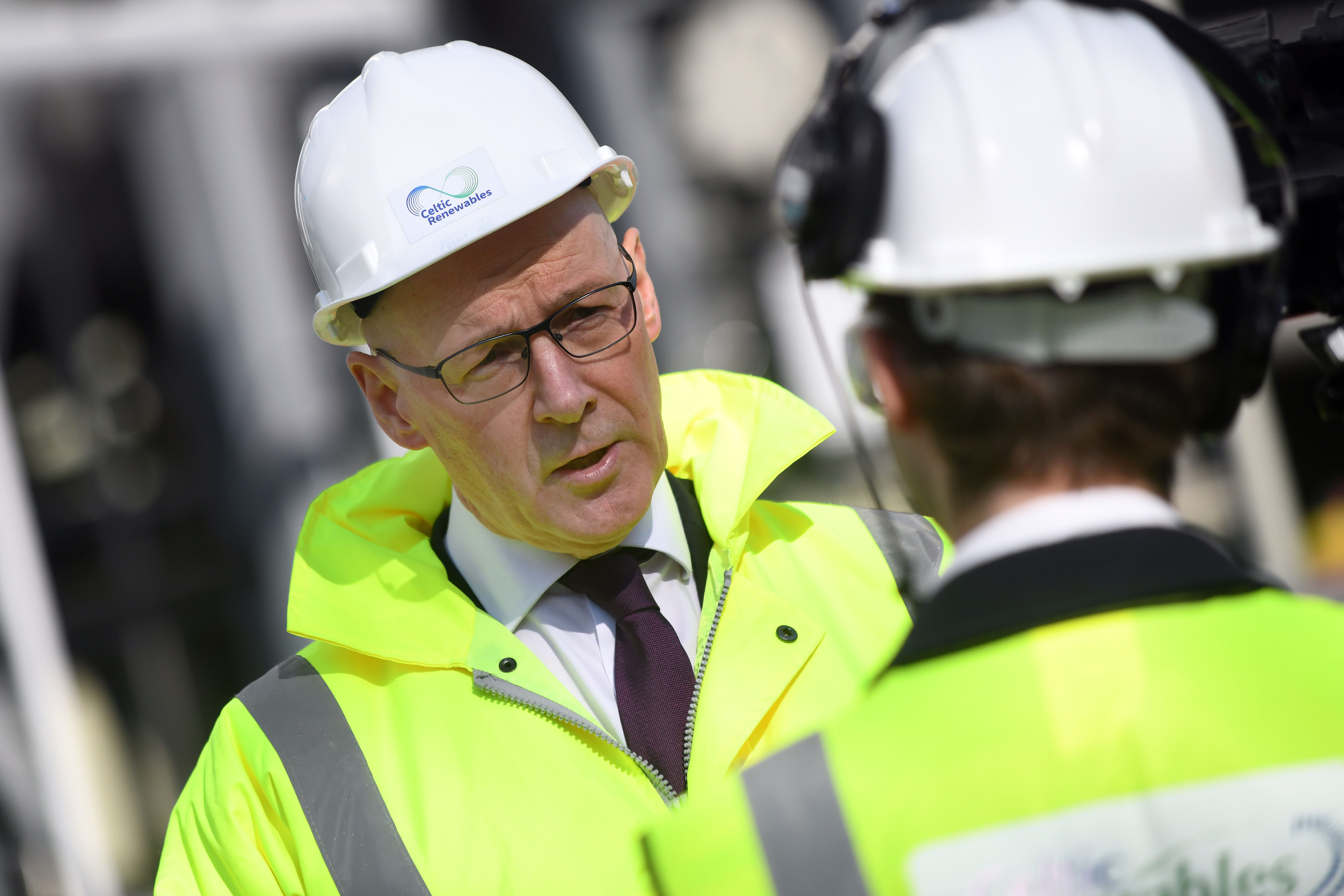 First Minister John Swinney will discuss industry in a speech on Monday (Michael Boyd/PA)