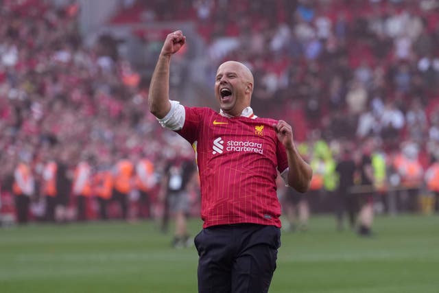 <p>Arne Slot led Liverpool to Premier League triumph</p>