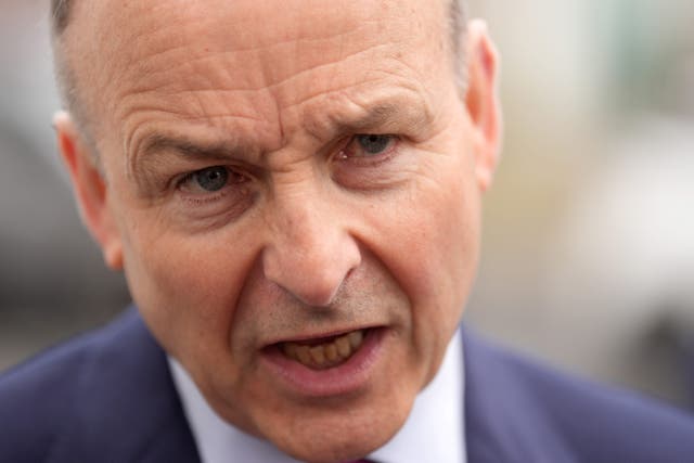 Taoiseach Micheal Martin called for the clarifications after video emerged of the group at a November 2023 gig appearing to show one member saying: ‘The only good Tory is a dead Tory. Kill your local MP’ (Brian Lawless/PA)