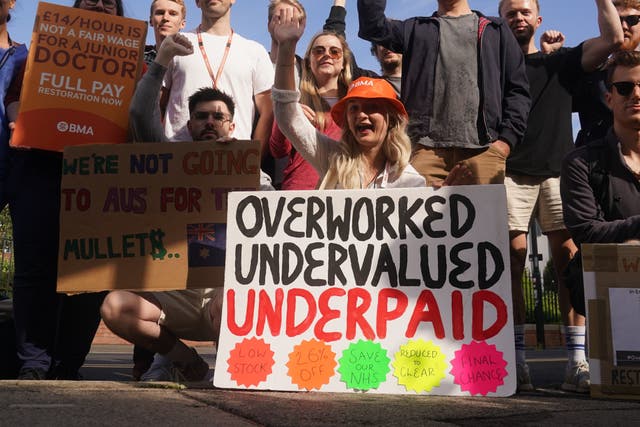 Pay rises last year ended long-running strikes by public sector workers, but a dispute over funding this year’s pay increases could see them return (Owen Humphreys/PA)