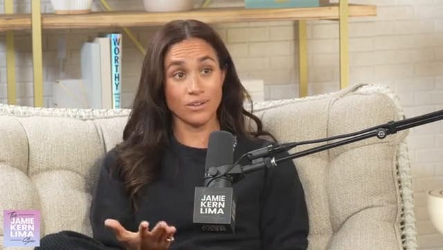<p>Meghan Markle cries discussing how proud she is of Prince Archie and Princess Lilibet</p>