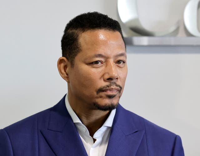 <p>Terrence Howard announcing his lawsuit against CAA over his 'Empire' salary in December 2023</p>