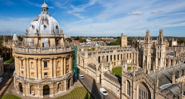 <p>Oxford’s Radcliffe Camera library and All Souls College </p>
