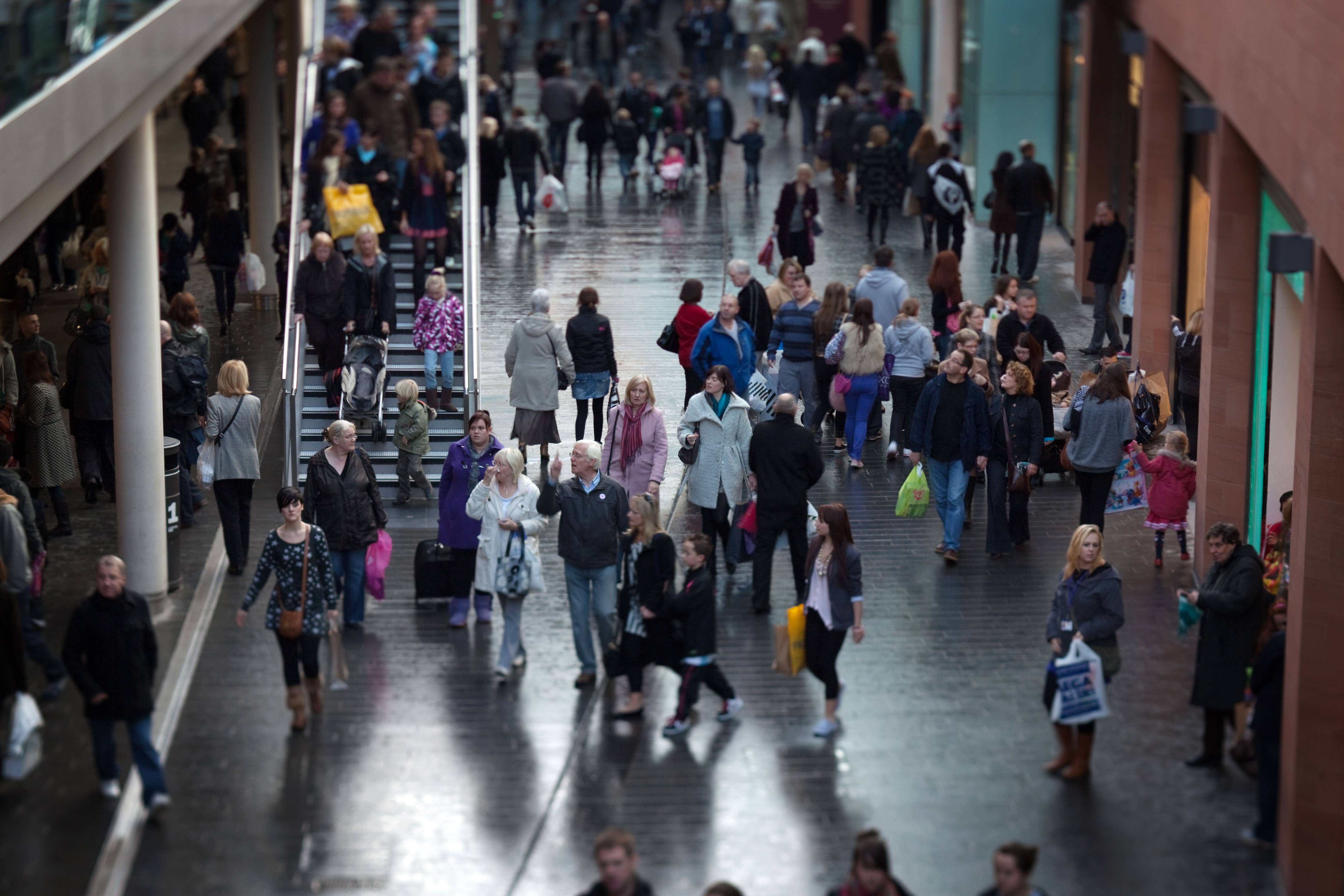 Some 45% of consumers say they expect to spend less, according to the latest Movers Index from Virgin Media O2 Business (Alamy/PA)