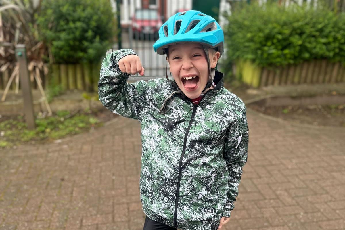 Harvey Goodman is taking on a triathlon challenge to raise funds for children’s mental health (Naiomi Goodman/ PA)