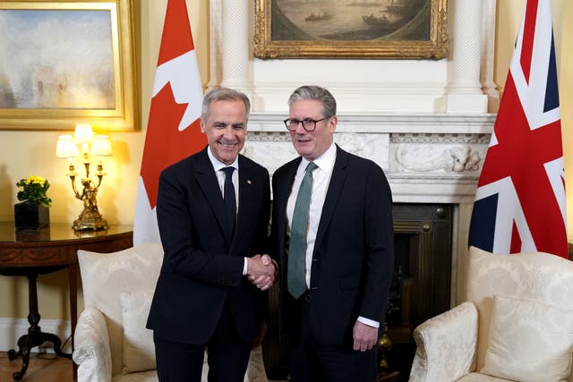 <p>Keir Starmer said he wants to deepen the UK’s relationship with Canada as he congratulated Mark Carney on his victory in the country’s election</p>