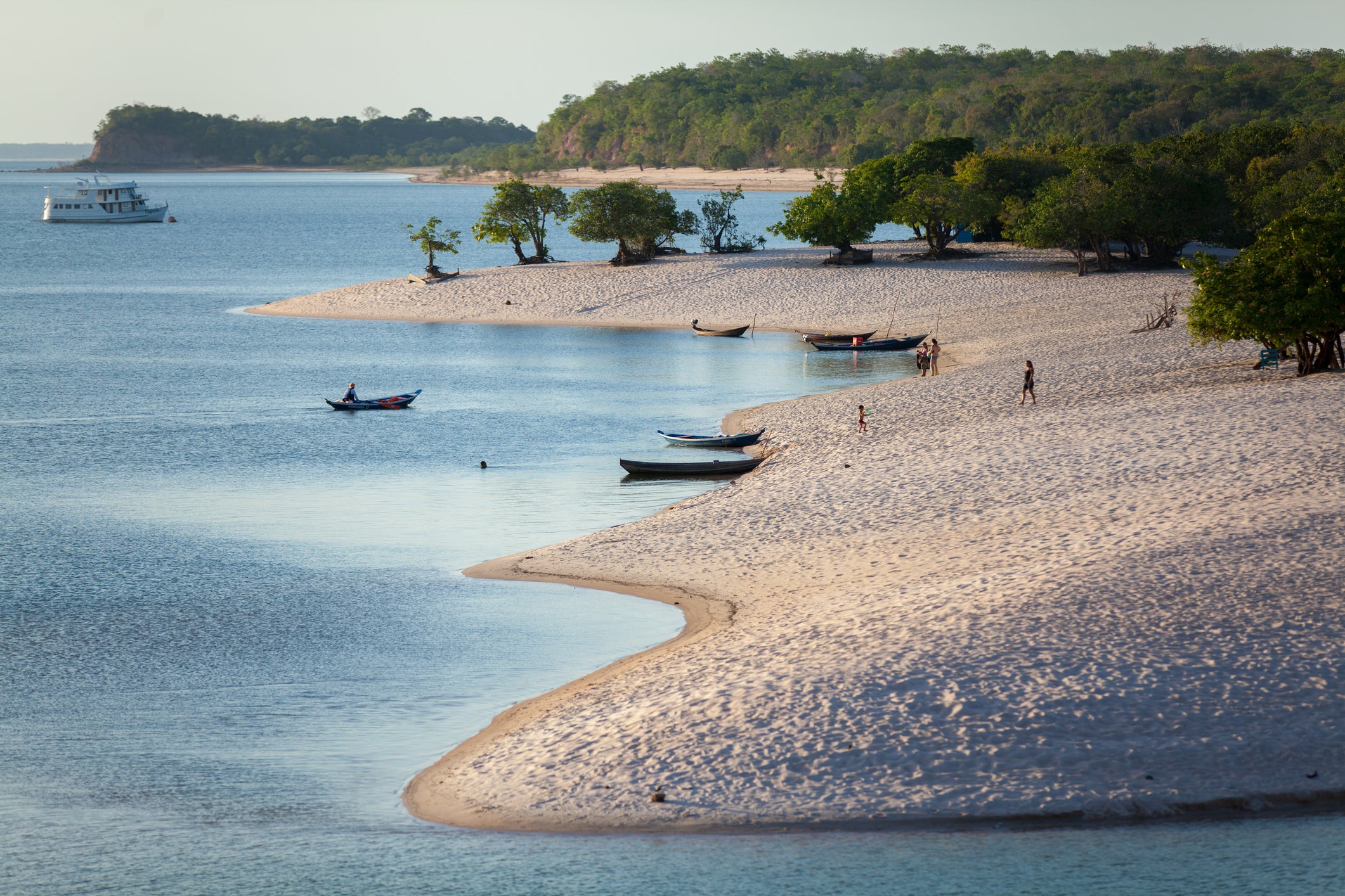 Alter do Chão’s riverside beaches appear in the summer