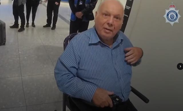 <p>Richard Burrows was arrested as soon as he landed at Heathrow last March (Cheshire Constabulary/PA)</p>