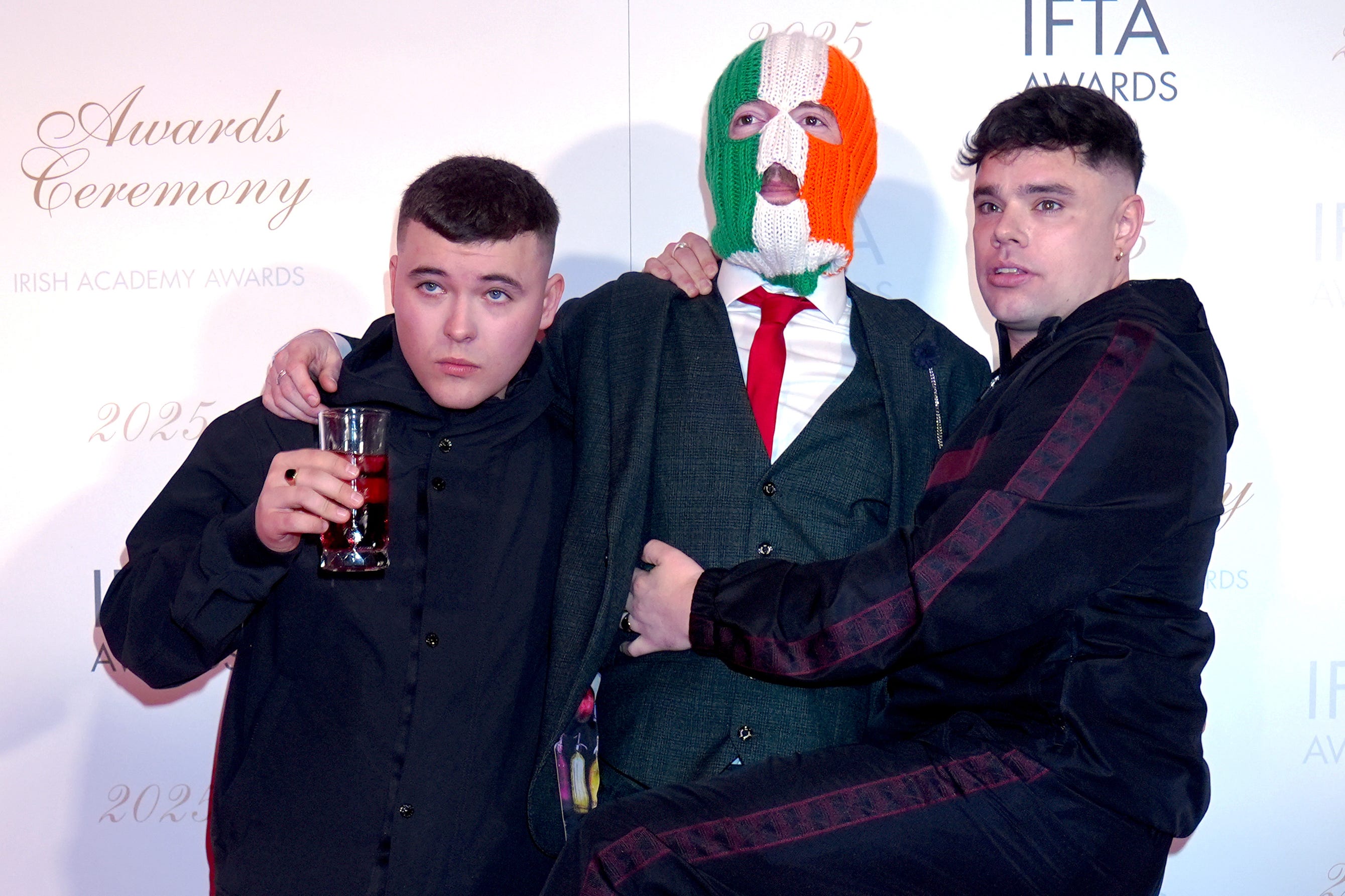 Kneecap at the Irish Film and Television Academy (IFTA) Awards Ceremony (Brian Lawless/PA)