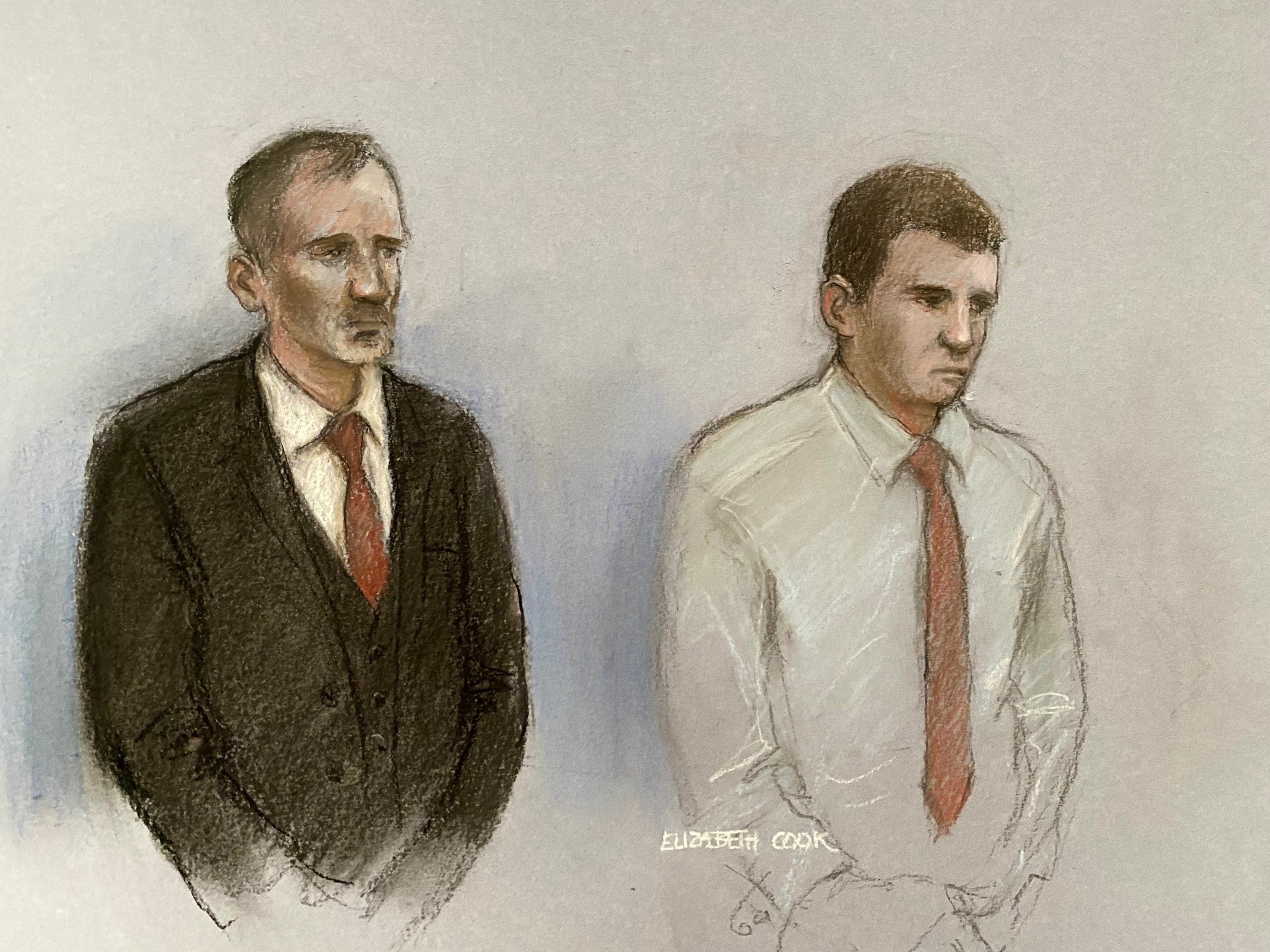 Daniel Graham and Adam Carruthers (Elizabeth Cook/PA)
