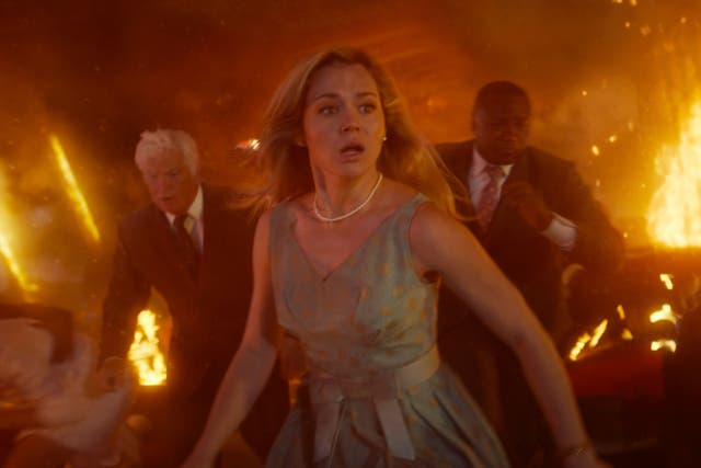 <p>This image released by Warner Bros. Pictures shows Brec Bassinger in a scene from ‘Final Destination Bloodlines’</p>