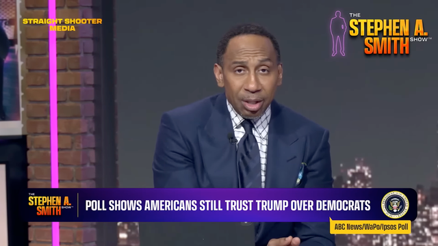 <p>Stephen A. Smith argues that President Donald Trump's poor approval rating could be even worse news for the Democrats.</p>