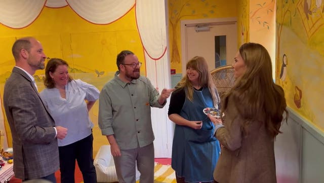 <p>Prince and Princess of Wales get competitive during soft play visit in Isle of Mull.</p>