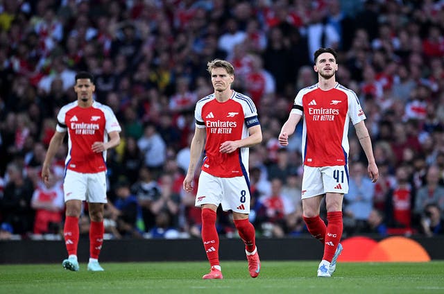 <p>Arsenal lost 1-0 to Paris Saint-Germain</p>