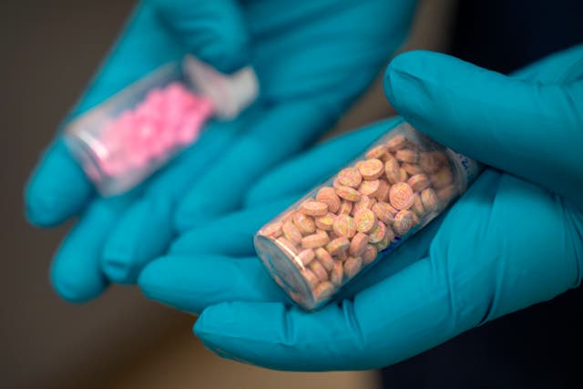 <p>Fentanyl pills seized in the US</p>