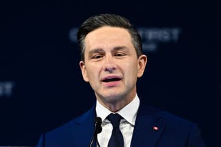 Conservative Party leader Pierre Poilievre speaks to his supporters after losing the Canadian election on Tuesday