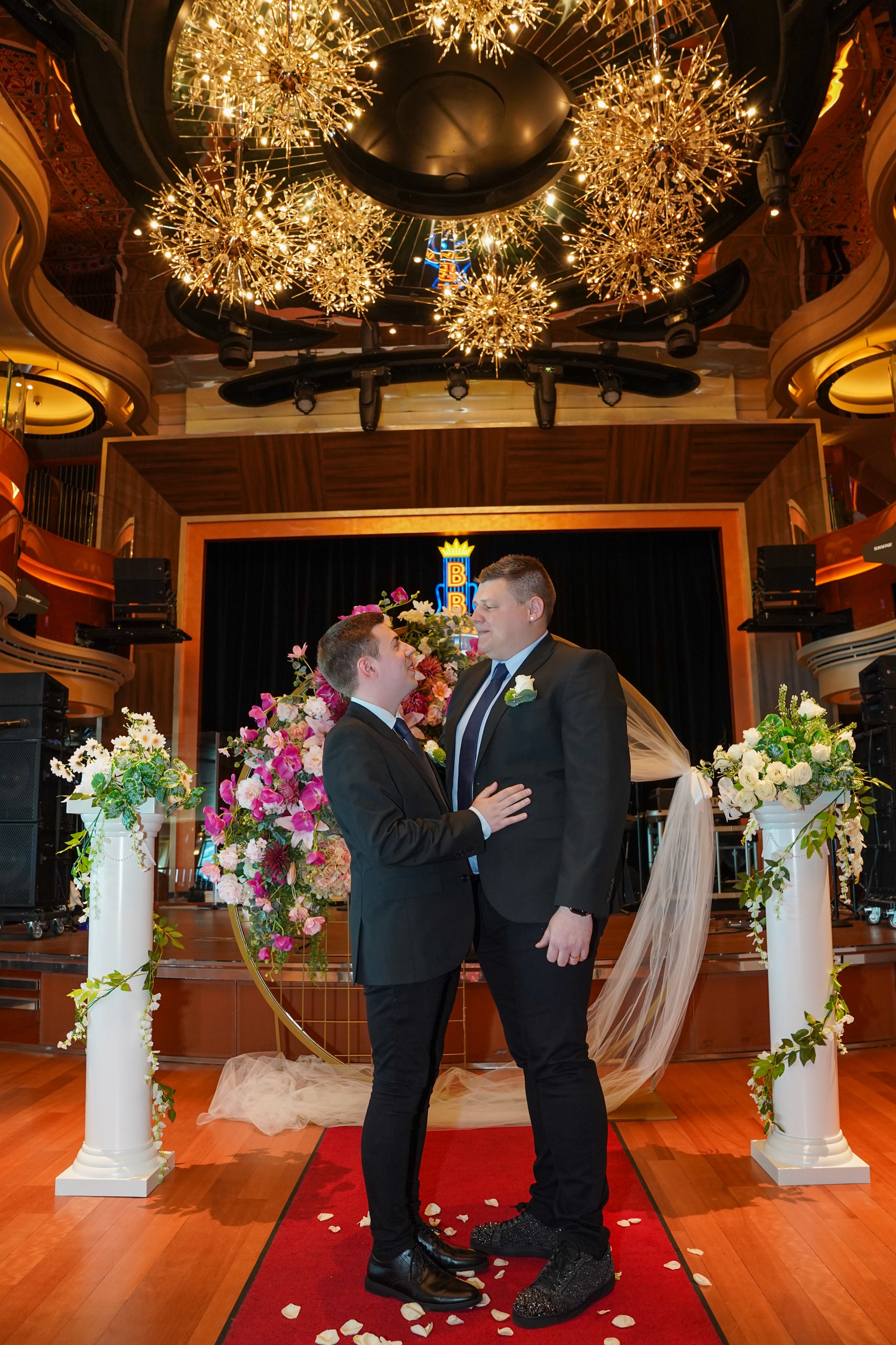 Sail Away cruise writers Dan and Jay were married on a Holland America ship