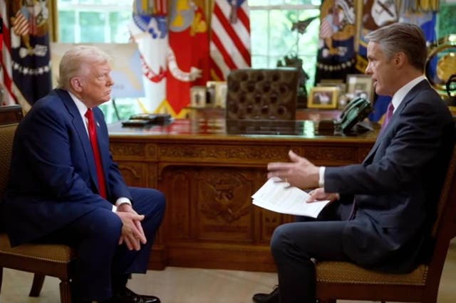 <p>Trump sat down with Terry Moran of ABC News earlier this year</p>