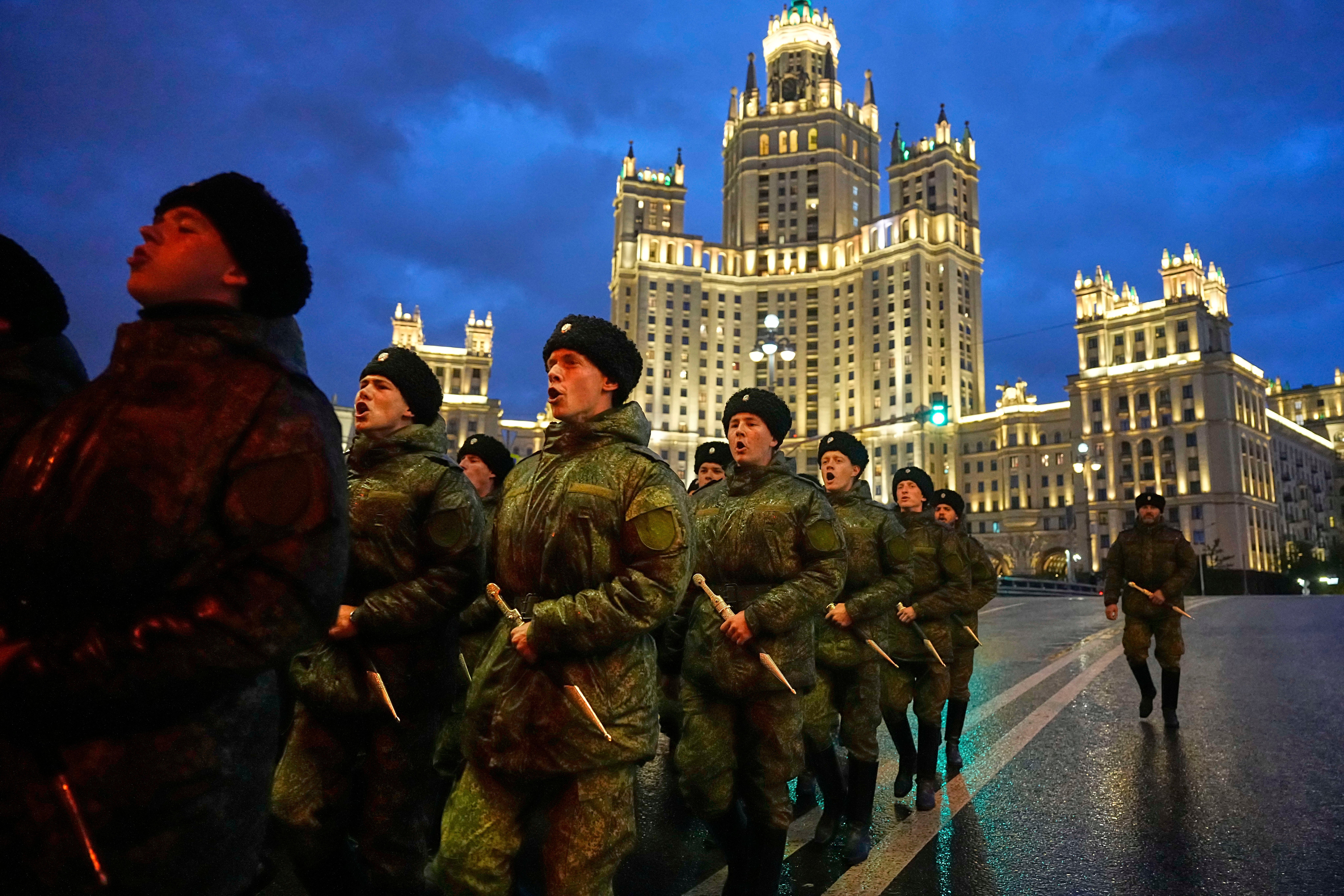 APTOPIX Russia Victory Day Parade Rehearsal
