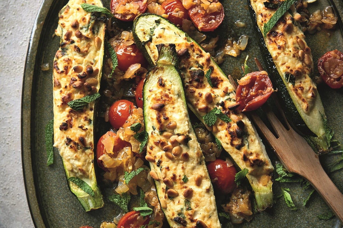 Stuffed courgettes, air-fried to perfection – and actually good for you