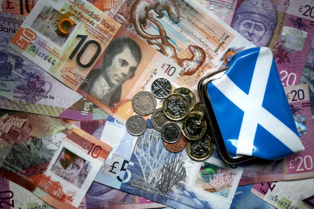 Scottish GDP figures were released (Jane Barlow/PA)