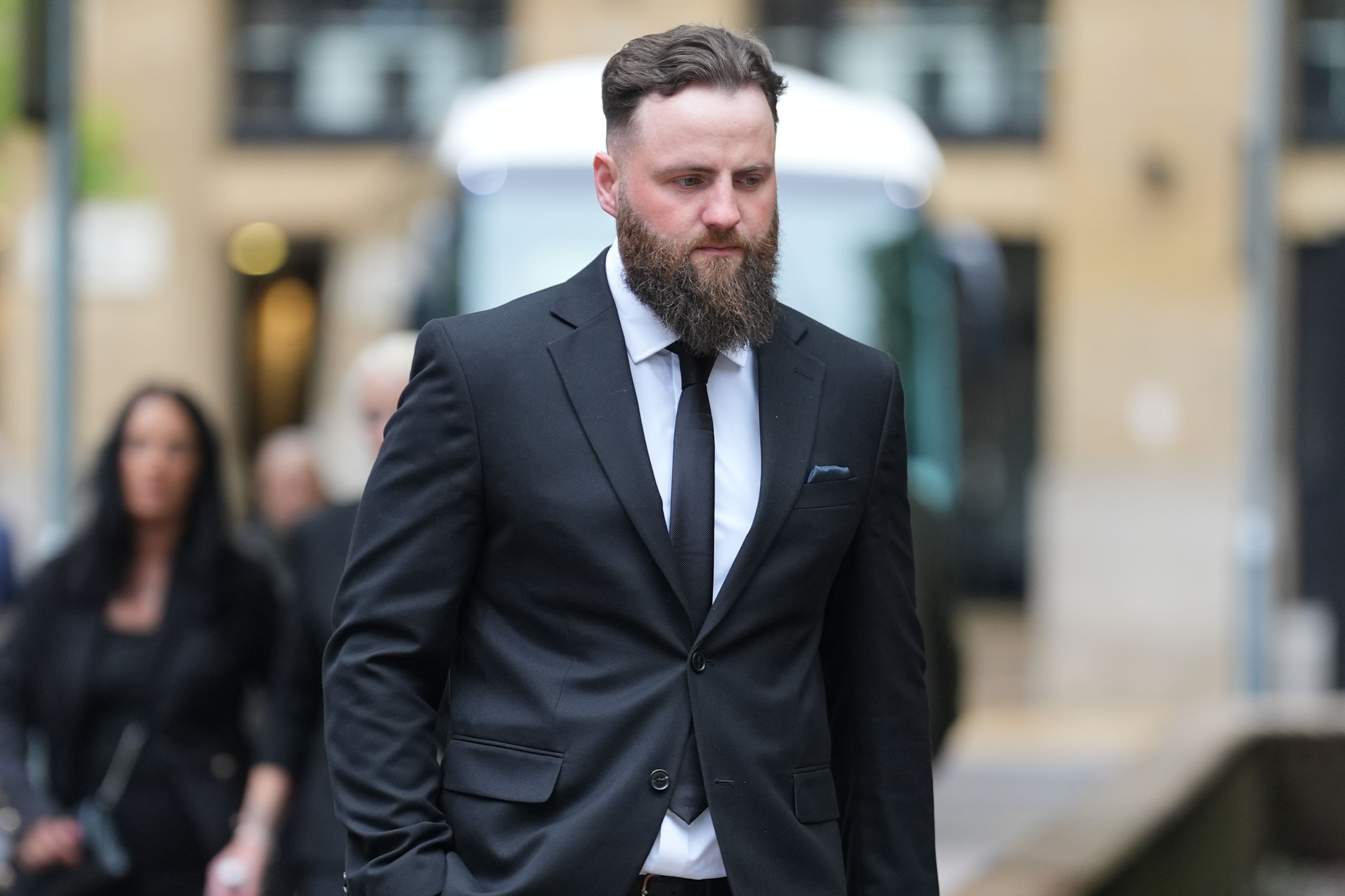 Former Britain’s Got Talent contestant Andrew Johnston arriving at Southwark Crown Court, London (Lucy North/PA)