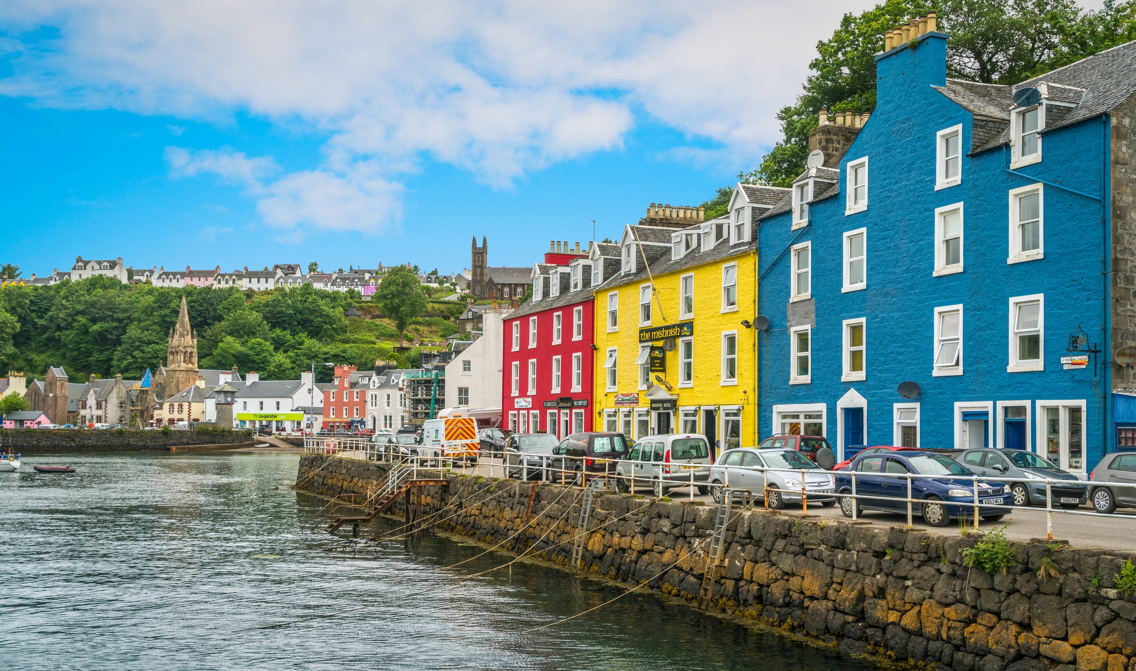 Naval legends say a ship from the Spanish Armada sunk in Tobermory’s bay in 1588