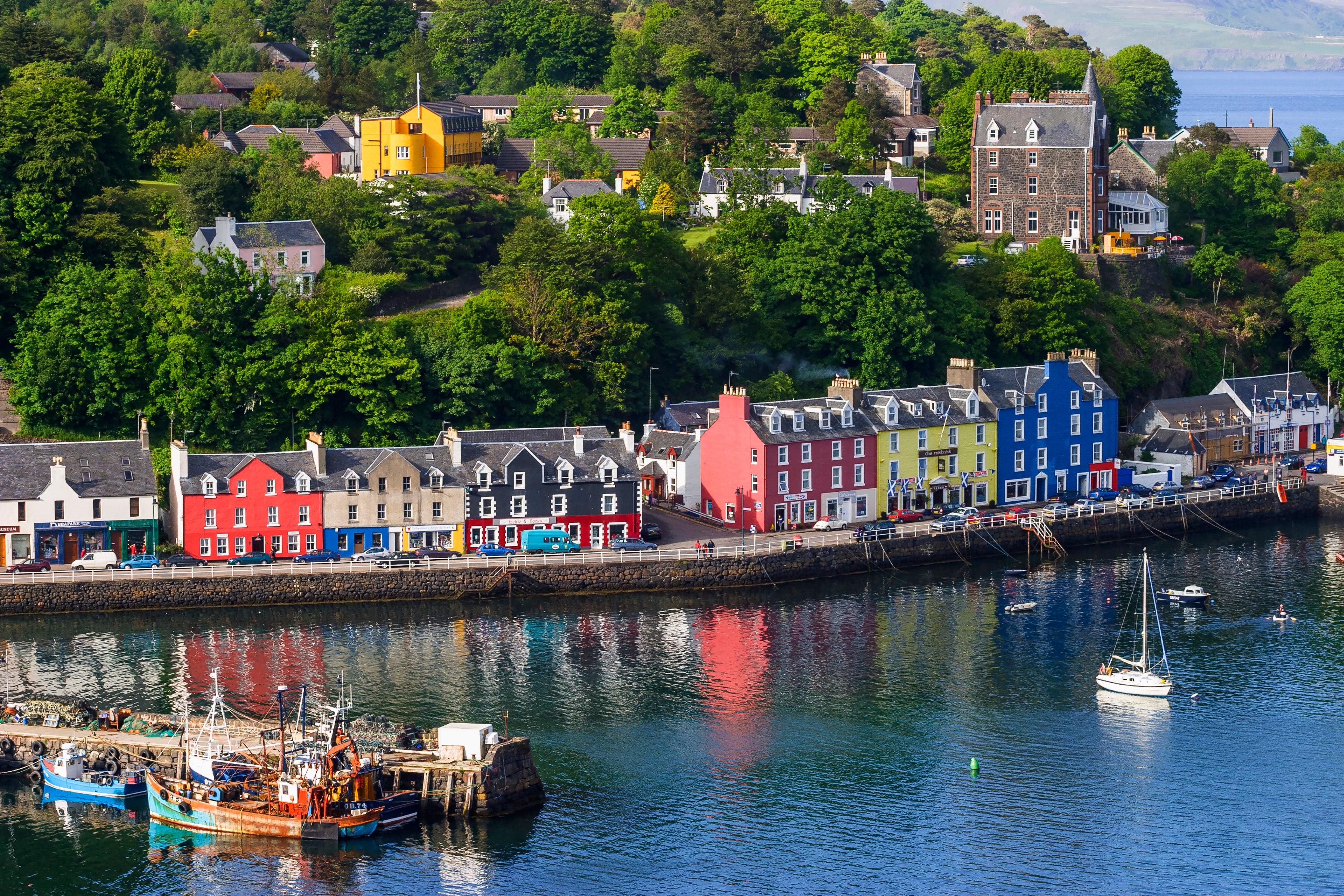 The island capital Tobermory – visited by William and Kate while studying at St Andrews