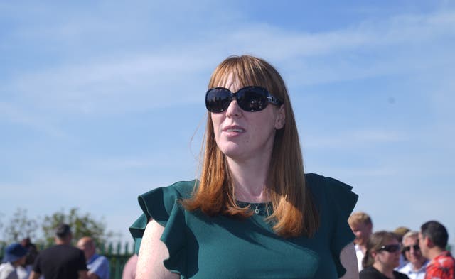 <p>Deputy Prime Minister Angela Rayner during a visit to Rossington Miners’ Welfare in Doncaster</p>