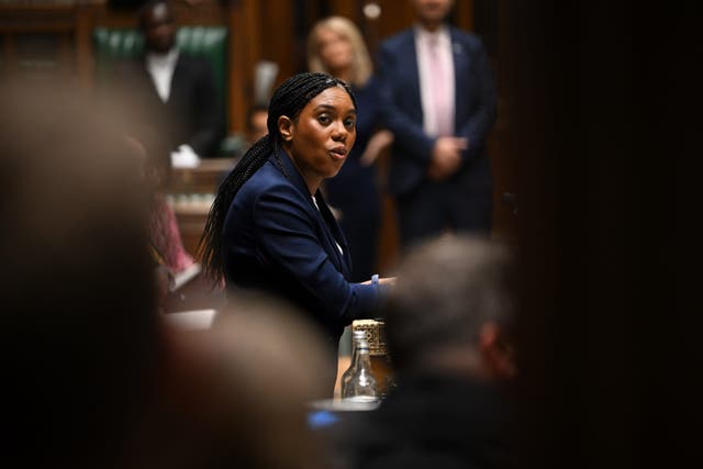 Kemi Badenoch’s Conservatives are defending many seats won in the 2021 local elections on Thursday (House of Commons/PA)
