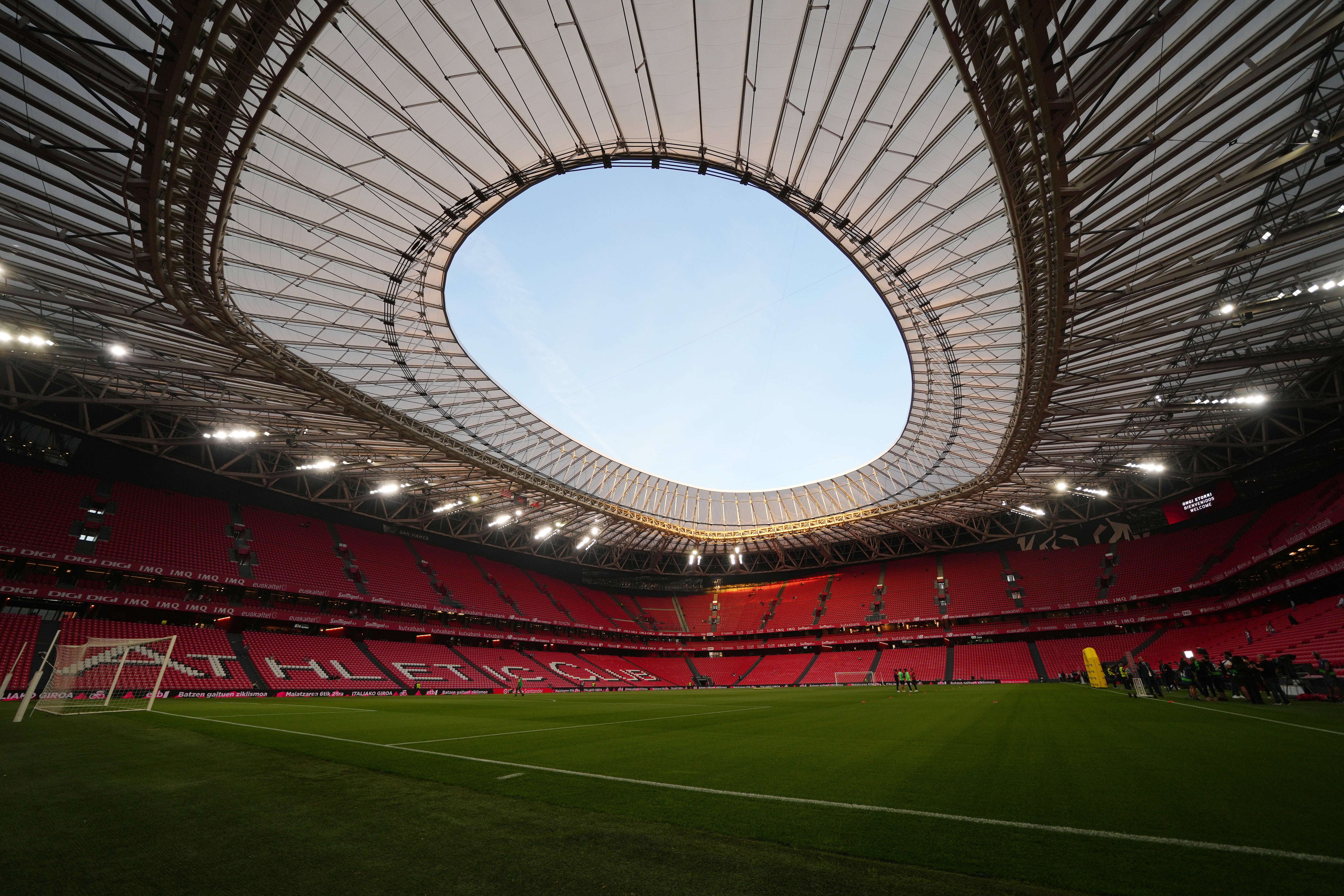 The modern San Mames stands in the city centre of Bilbao