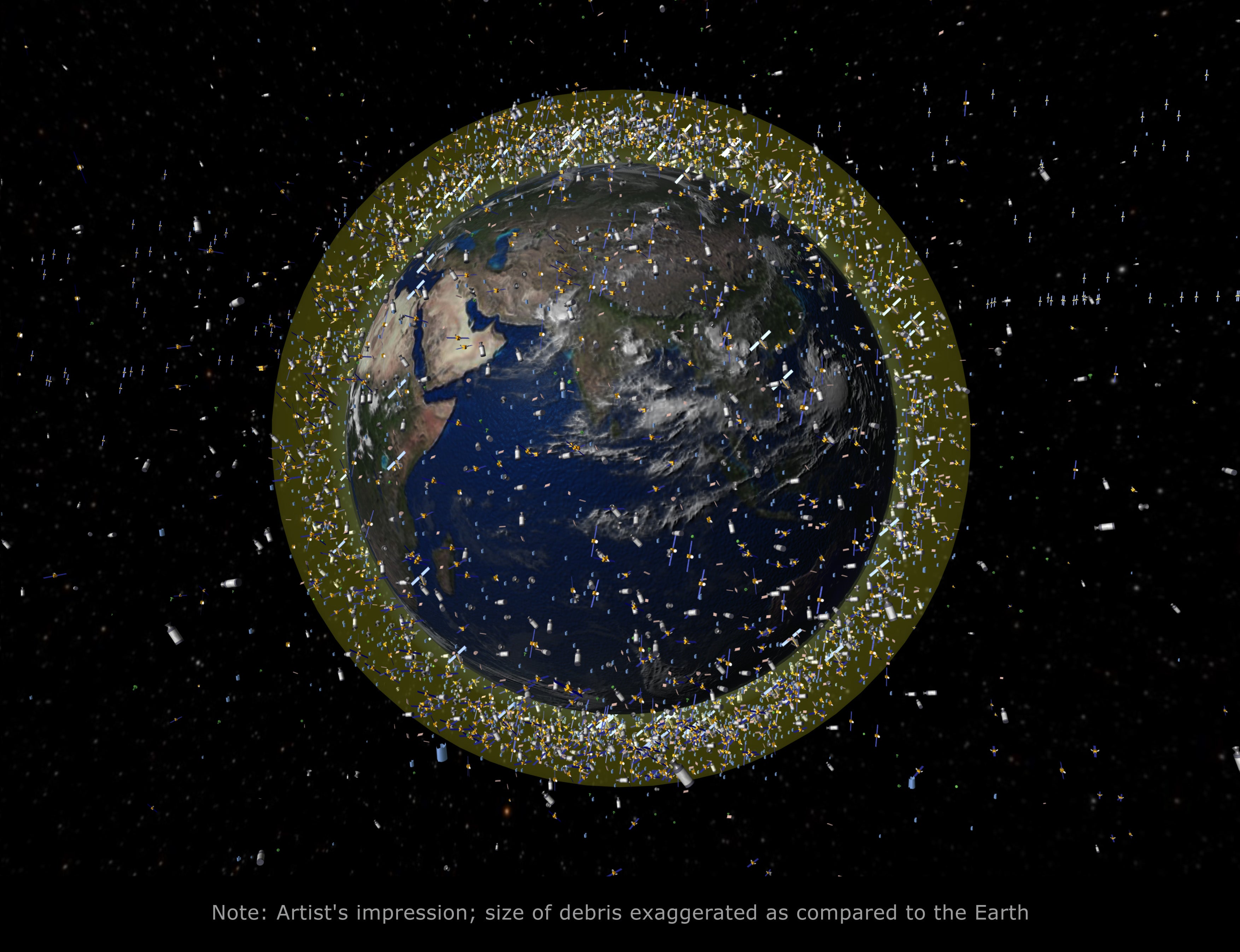 There are already tens of thousands of other objects and hundreds of thousands of smaller pieces in low-Earth orbit. The smaller pieces are still concerning