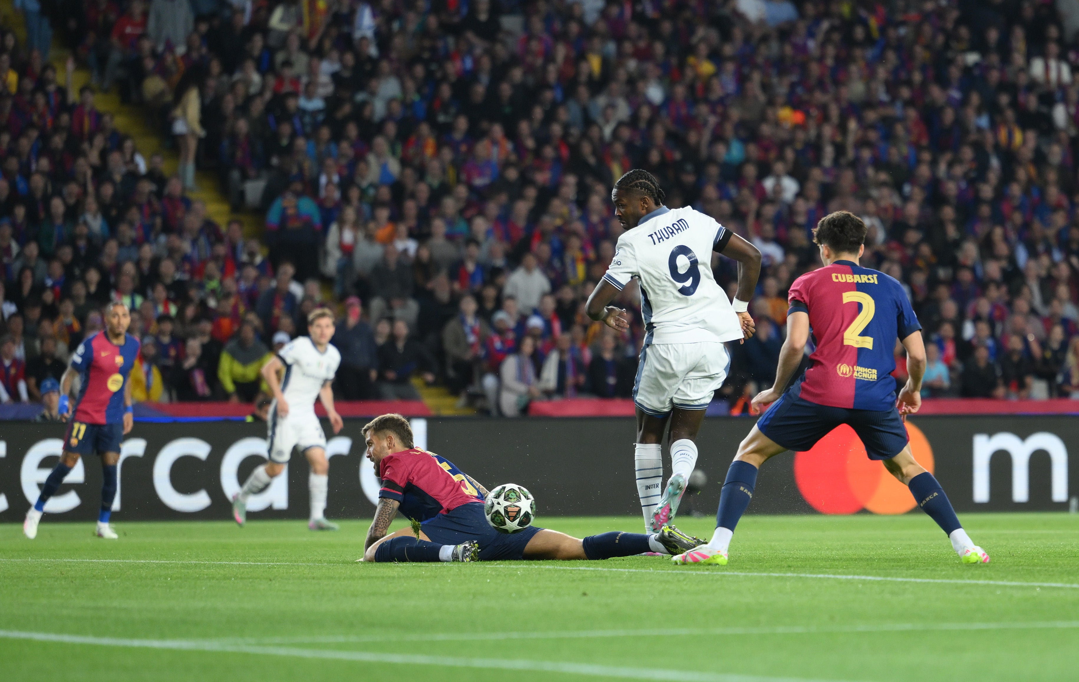 Marcus Thuram strikes inside the first minute to set the tone for the match