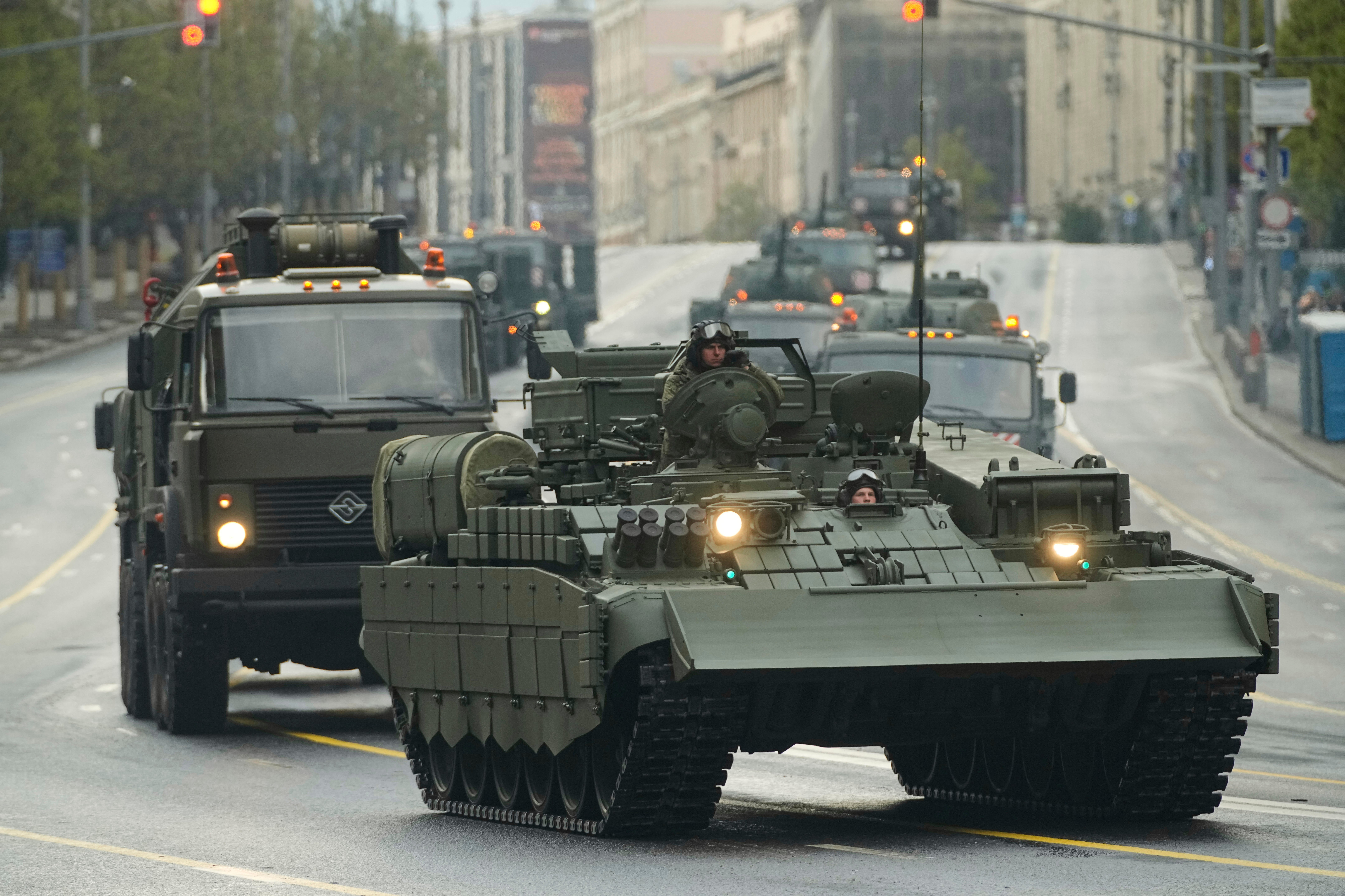 Russia Victory Day Parade Rehearsal