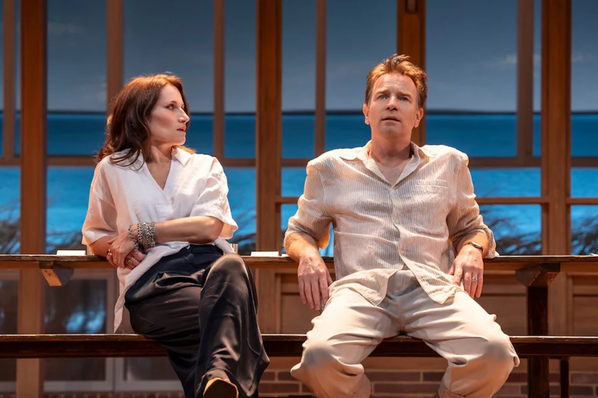 Unhappy in love: Kate Fleetwood and Ewan McGregor in ‘My Master Builder’