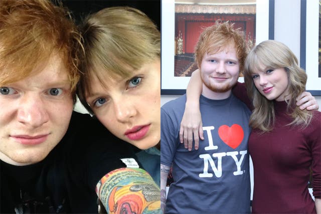 <p>Ed Sheeran shared a throwback post with his friend Taylor Swift</p>