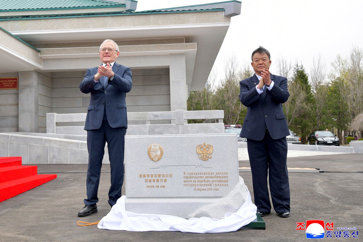 North Korea and Russia begin building their first road link
