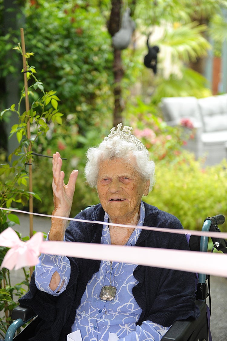 Ethel Caterham celebrated her 115th birthday last August