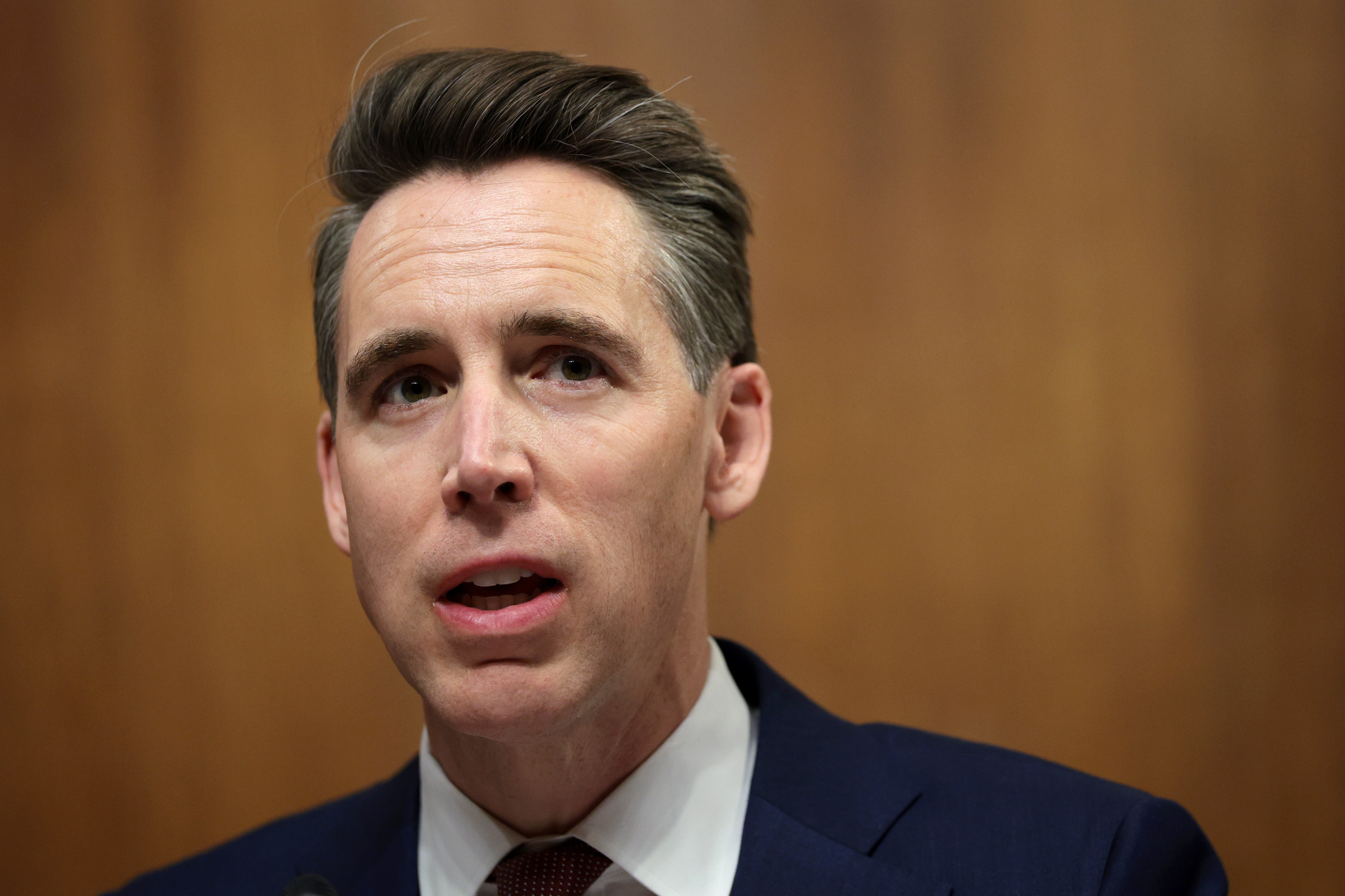 Sen. Josh Hawley of Missouri is one of a handful of Republicans who worries about cuts to Medicaid hurting his constituent