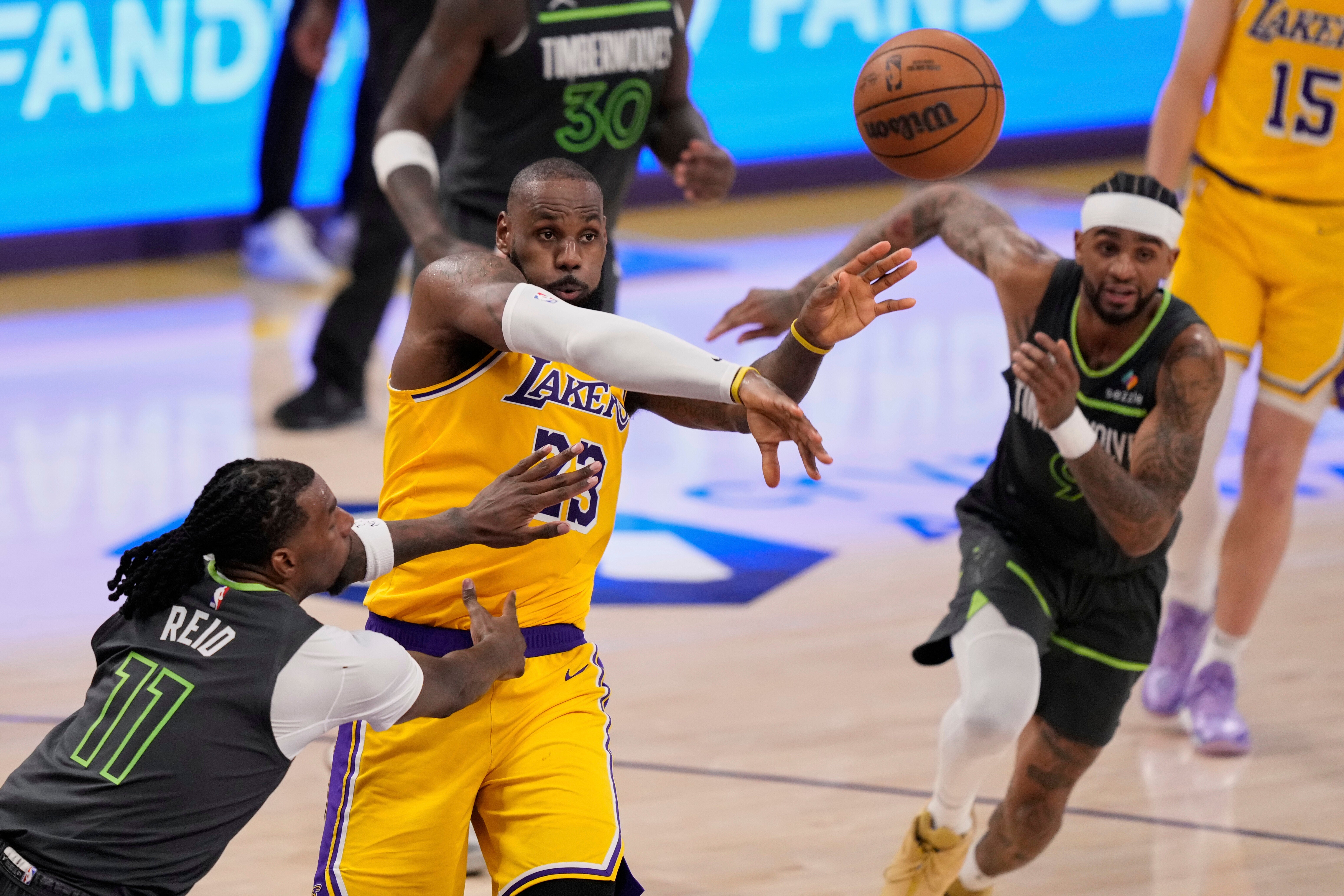 Timberwolves Lakers Basketball