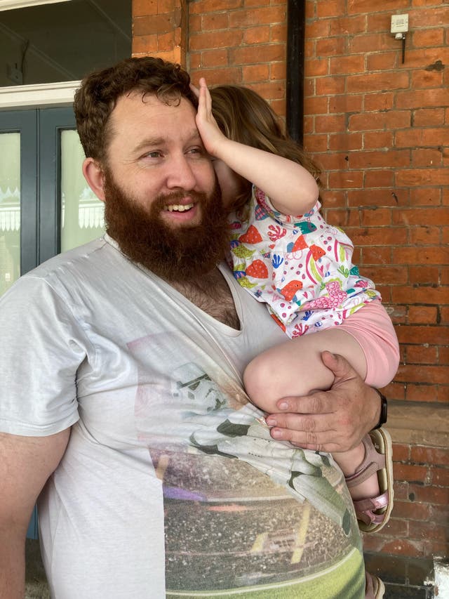<p>Dan Shilling said he previously used to struggle to keep up with his daughter Betsy.</p>