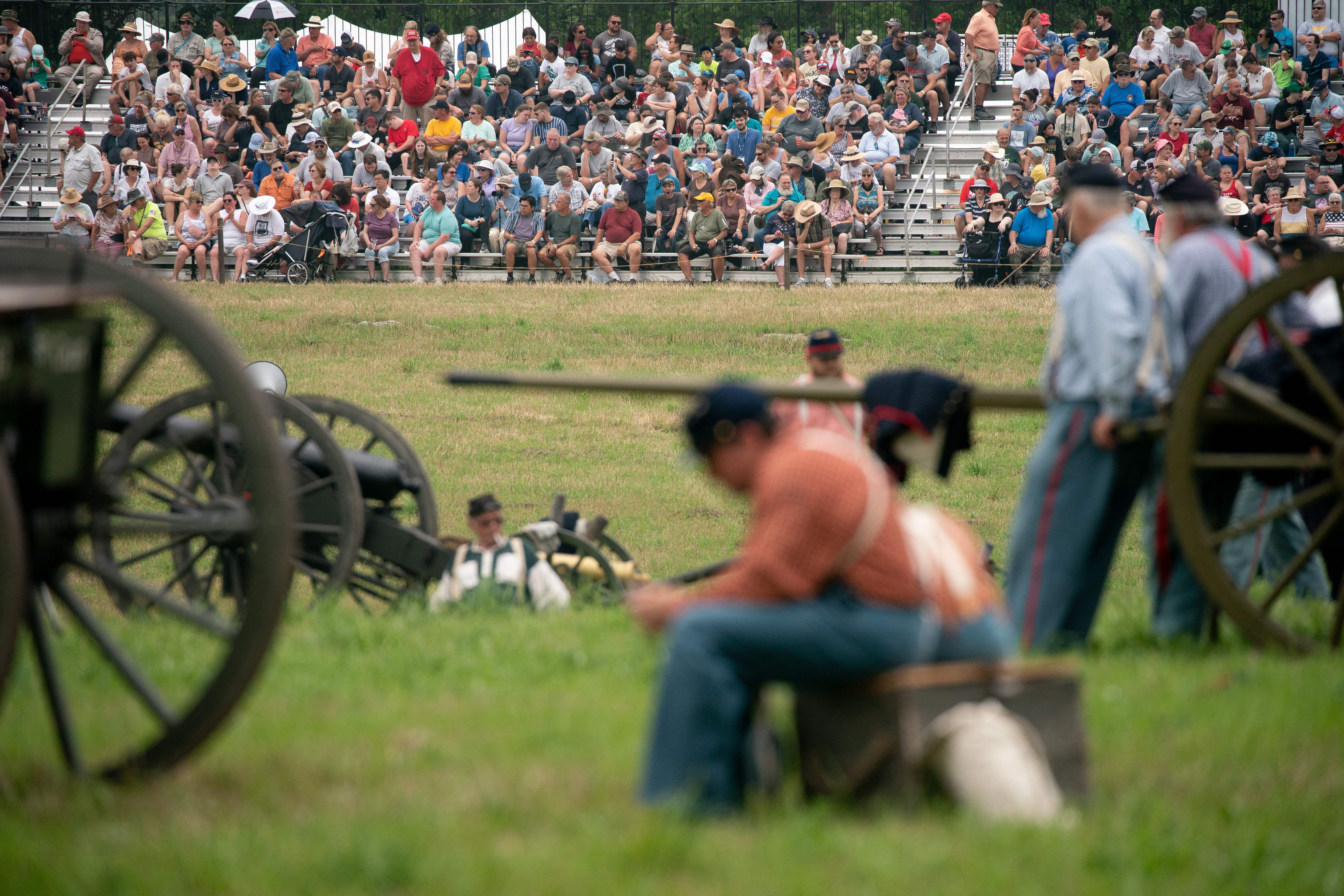 Civil War reenactments can draw sizable crowds; Twark, her husband, and Jane Doe all belonged to the same traveling reenactment troupe, according to Doe's lawsuit