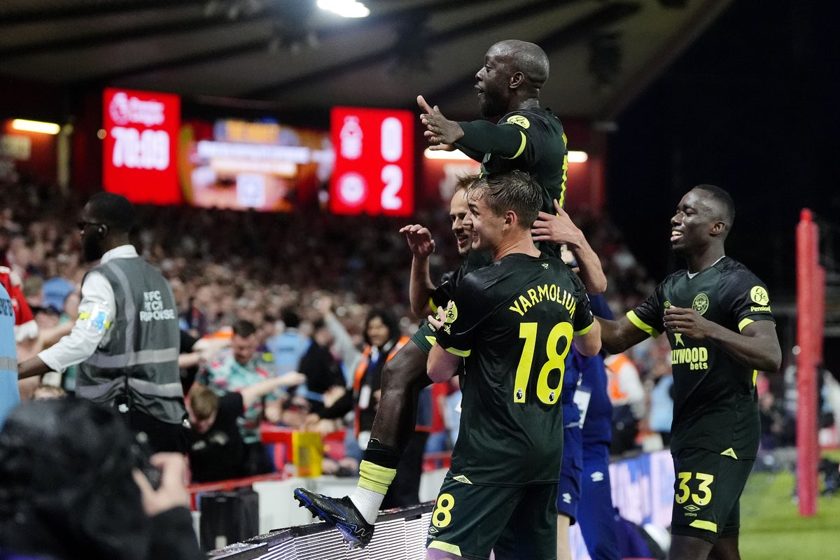 Nottingham Forest beaten at home by Brentford as Champions League hopes dented