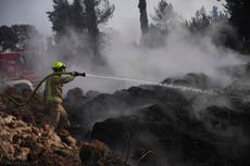 Israel wildfires mapped: Netanyahu declares national emergency as record blaze nears Jerusalem