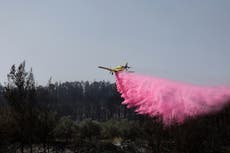 Watch: Israeli military tackles blazing wildfires as Jerusalem-Tel Aviv highway blocked