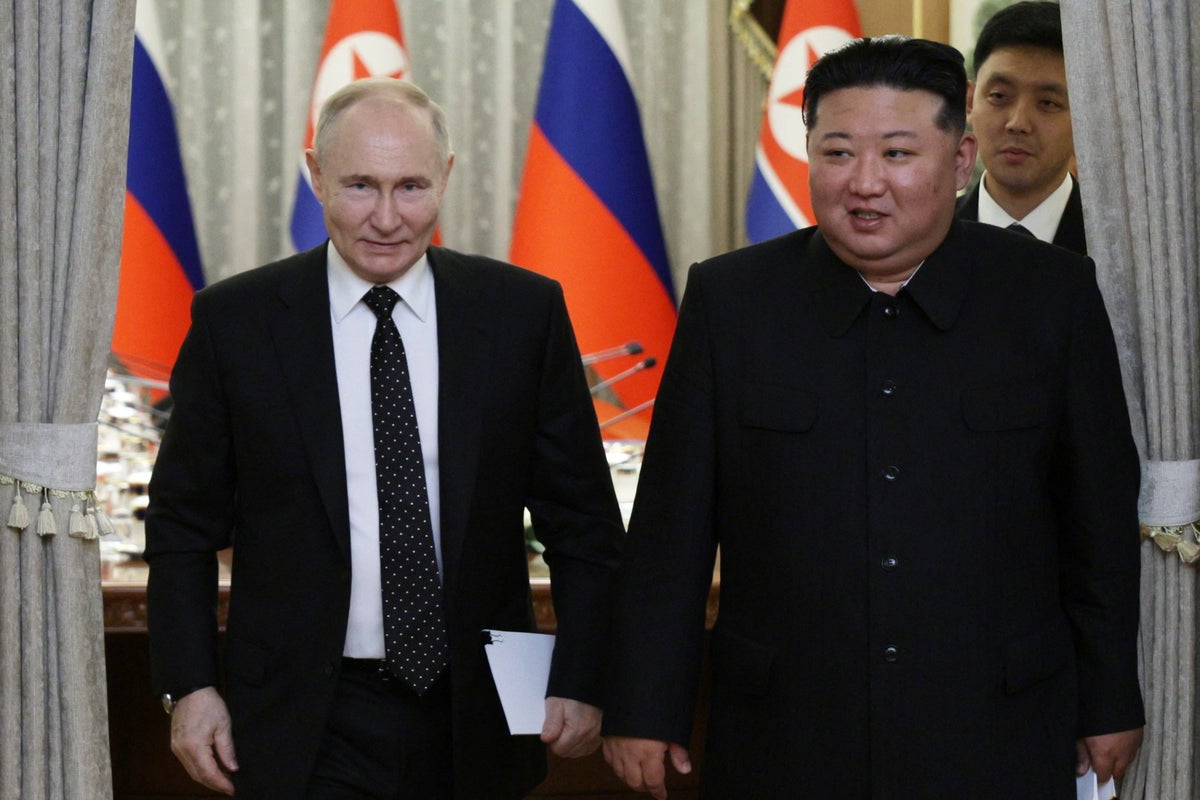 Satellite images show new road bridge North Korea is building with Russia