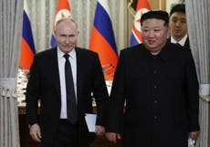What is the new road bridge North Korea is building with Russia?