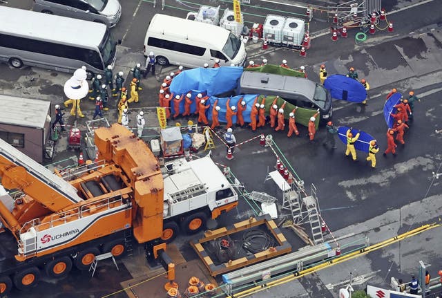 Japan Sinkhole Rescue