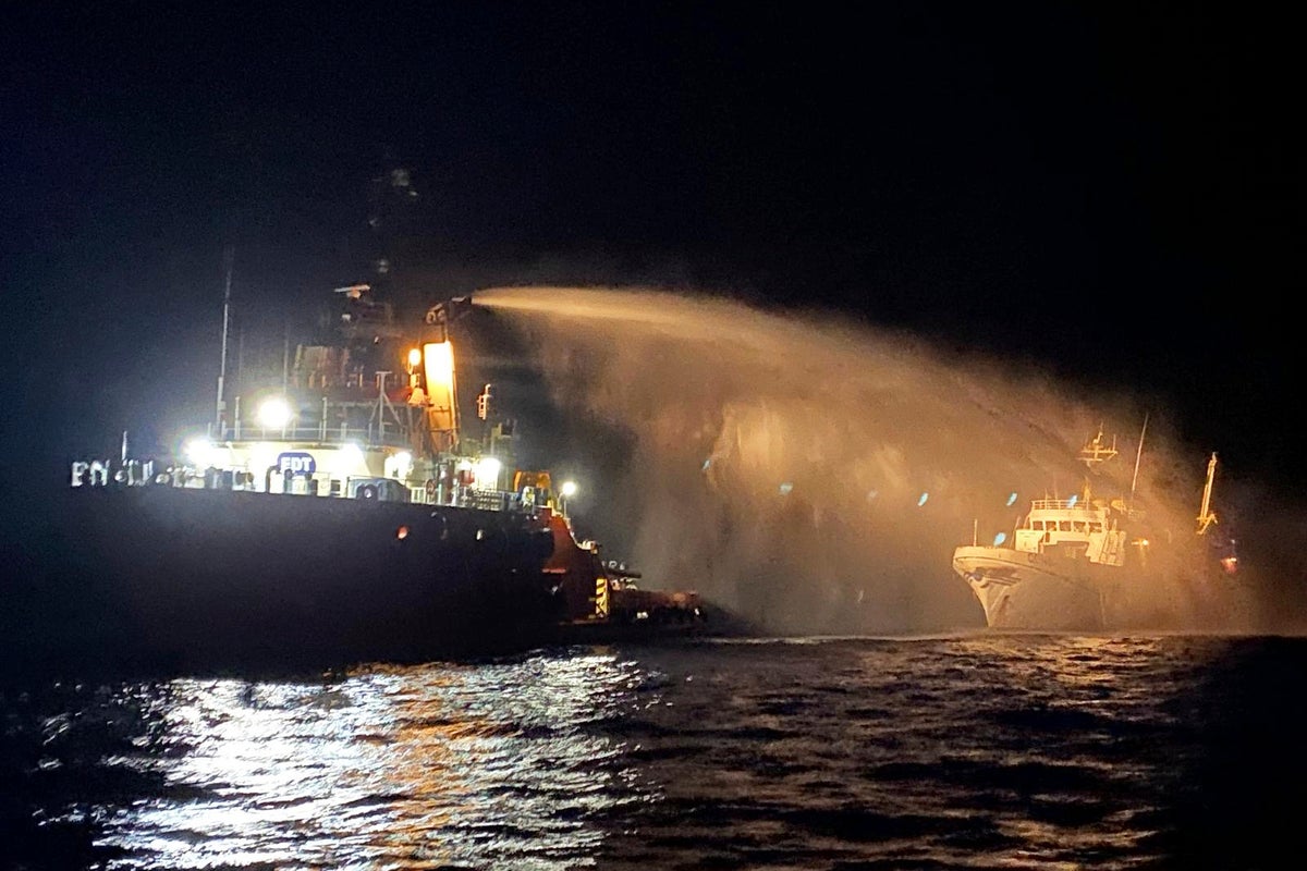 Drones strike ship carrying aid to Gaza, humanitarian group says